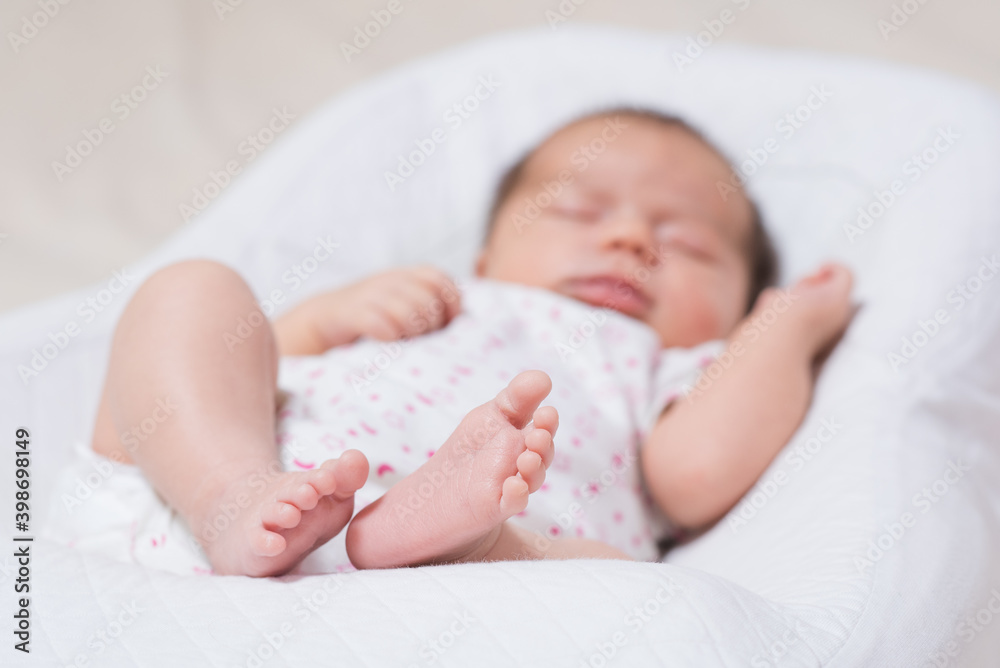 Little foot of a cute, adorable newborn girl Little foot of a cute, adorable newborn girl