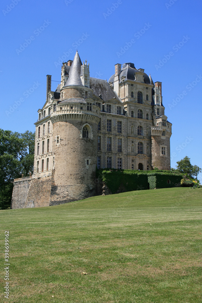 Fototapeta premium medieval and renaissance castle in brissac in france
