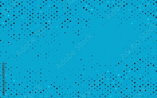 Light BLUE vector template with circles. Abstract illustration with colored bubbles in nature style. Design for posters  banners.
