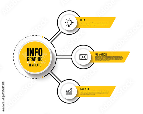 Presentation business abstract background infographic template