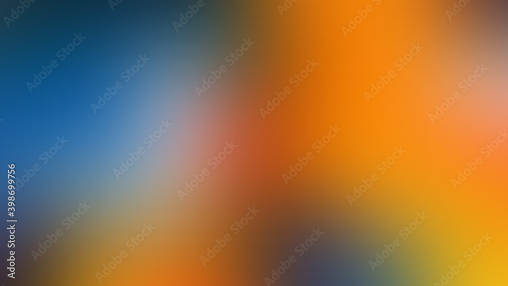 Abstract Orange and blue color background