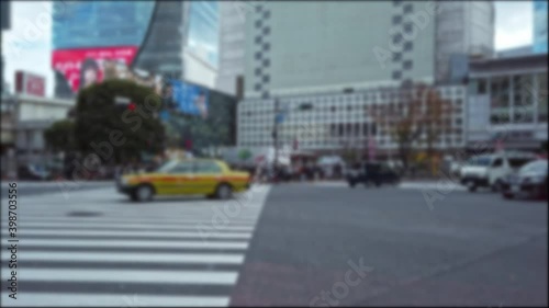 Wallpaper Mural 東京都渋谷区にあるスクランブル交差点の景色 Torontodigital.ca