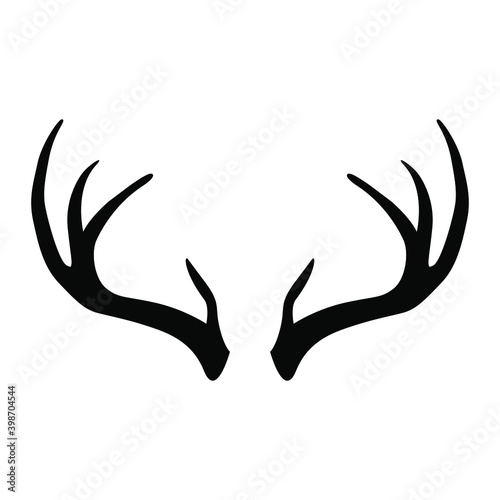 Horns icon vector set. deer illustration sign collection. hunting symbol.