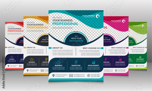 Corporate Business Brochure Flyer Design Template in A4 Size