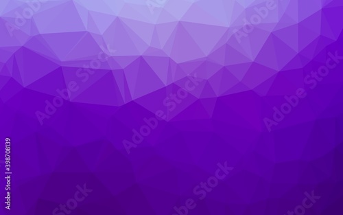 Light Purple vector blurry triangle texture. Brand new colorful illustration in with gradient. Template for a cell phone background.