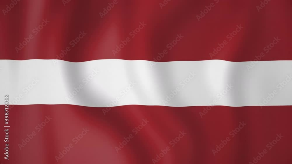 Latvia animated flag. Seamless loop. 4K Latvia animated flag. Seamless loop. 4K