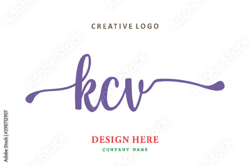 KCV lettering logo is simple, easy to understand and authoritative photo