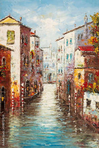 Streets of Venice. Oil painting picture © Кирилл Семенов