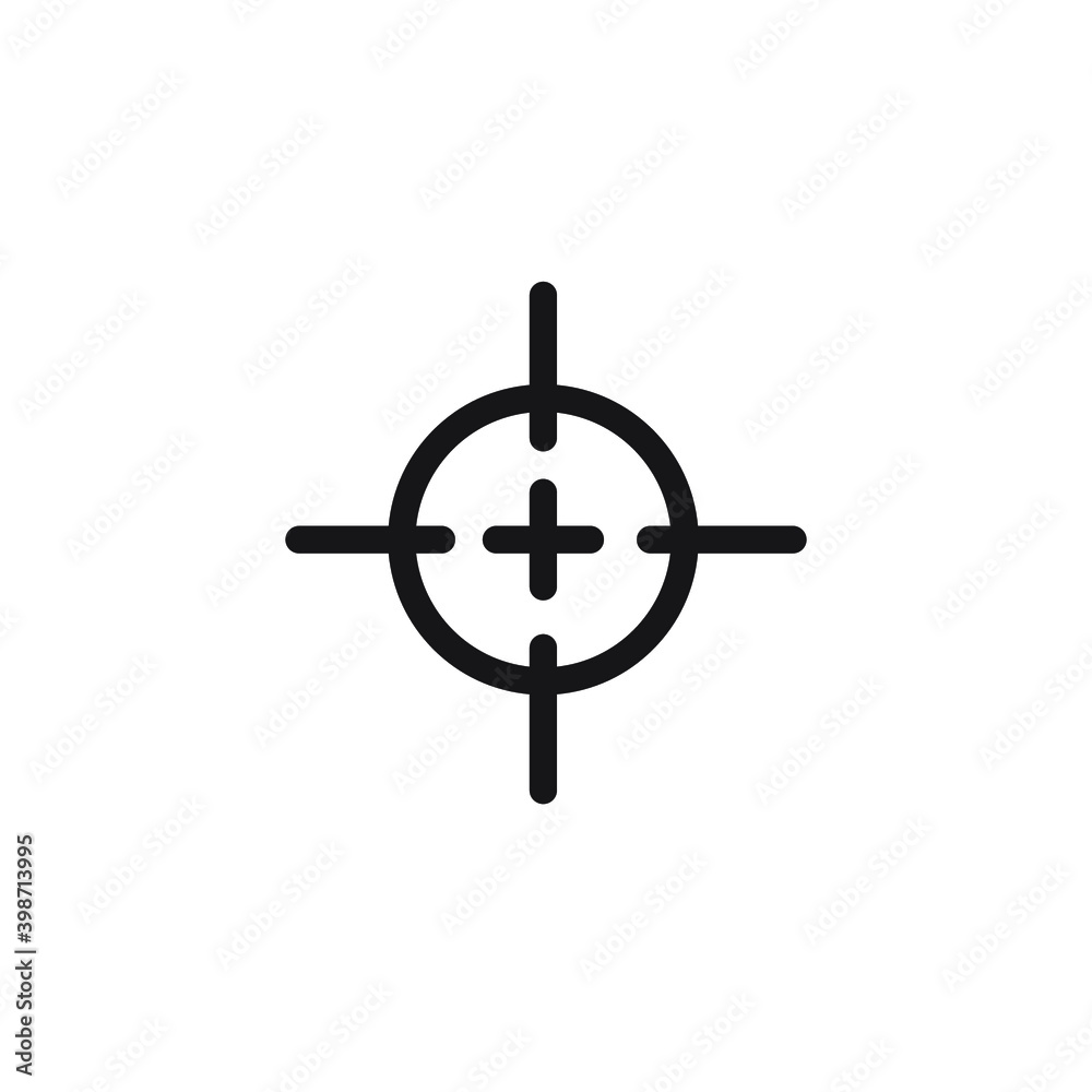Target Scope Icon Vector Illustration Target Scope Icon Vector Illustration