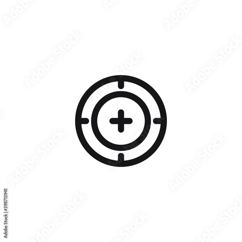 Target Scope Icon Vector Illustration