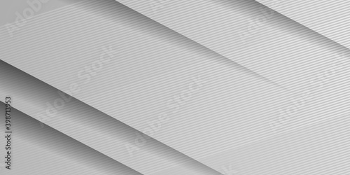 Grey white abstract background with stripes lines and technology business corporate style