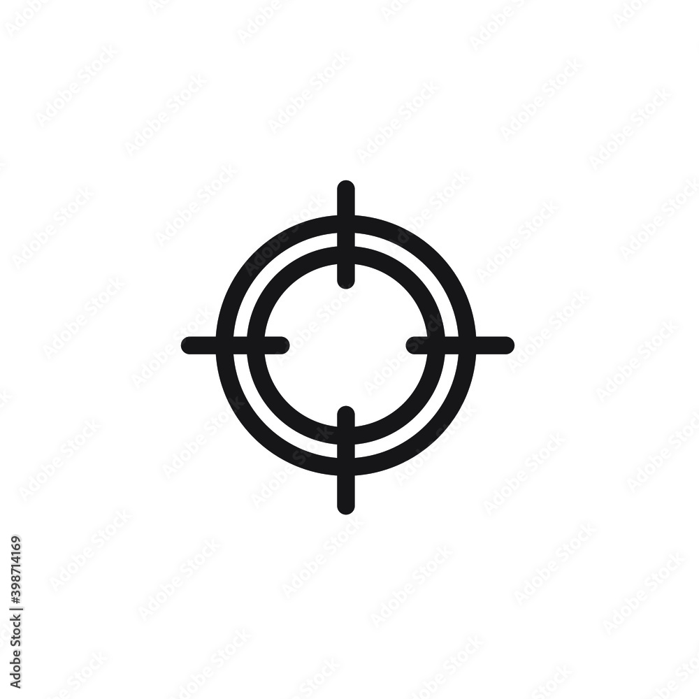 Target Scope Icon Vector Illustration Target Scope Icon Vector Illustration