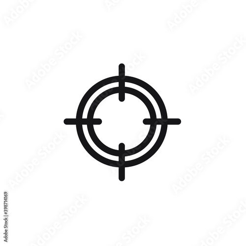 Target Scope Icon Vector Illustration