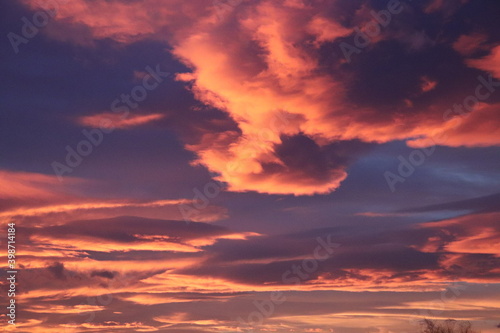 Fototapeta Naklejka Na Ścianę i Meble -  red sunset sky