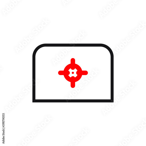 Target Scope Icon Vector Illustration