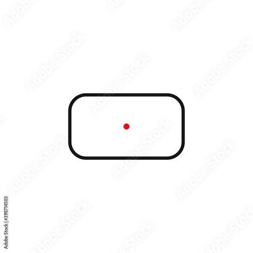 Target Scope Icon Vector Illustration