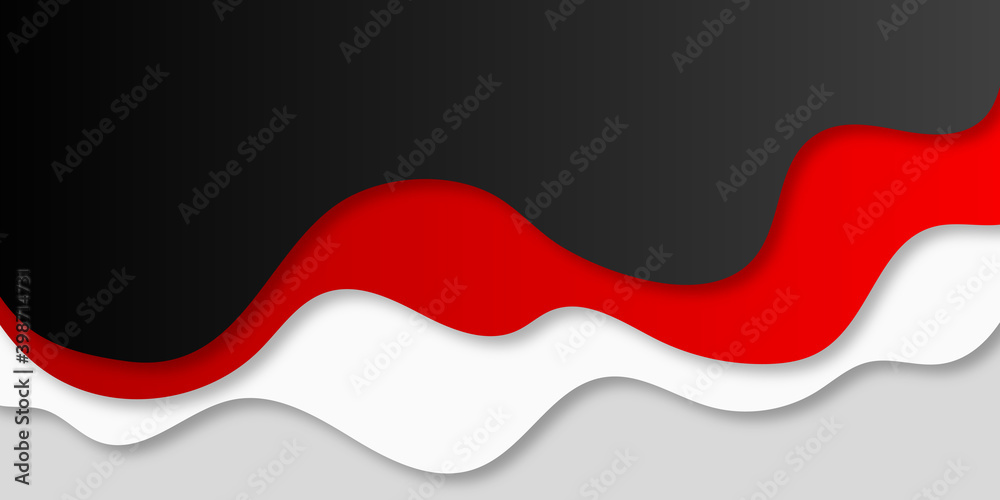 Black red abstract wave design background Black red abstract wave design background
