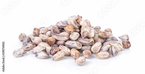 Peanuts isolated on white background.