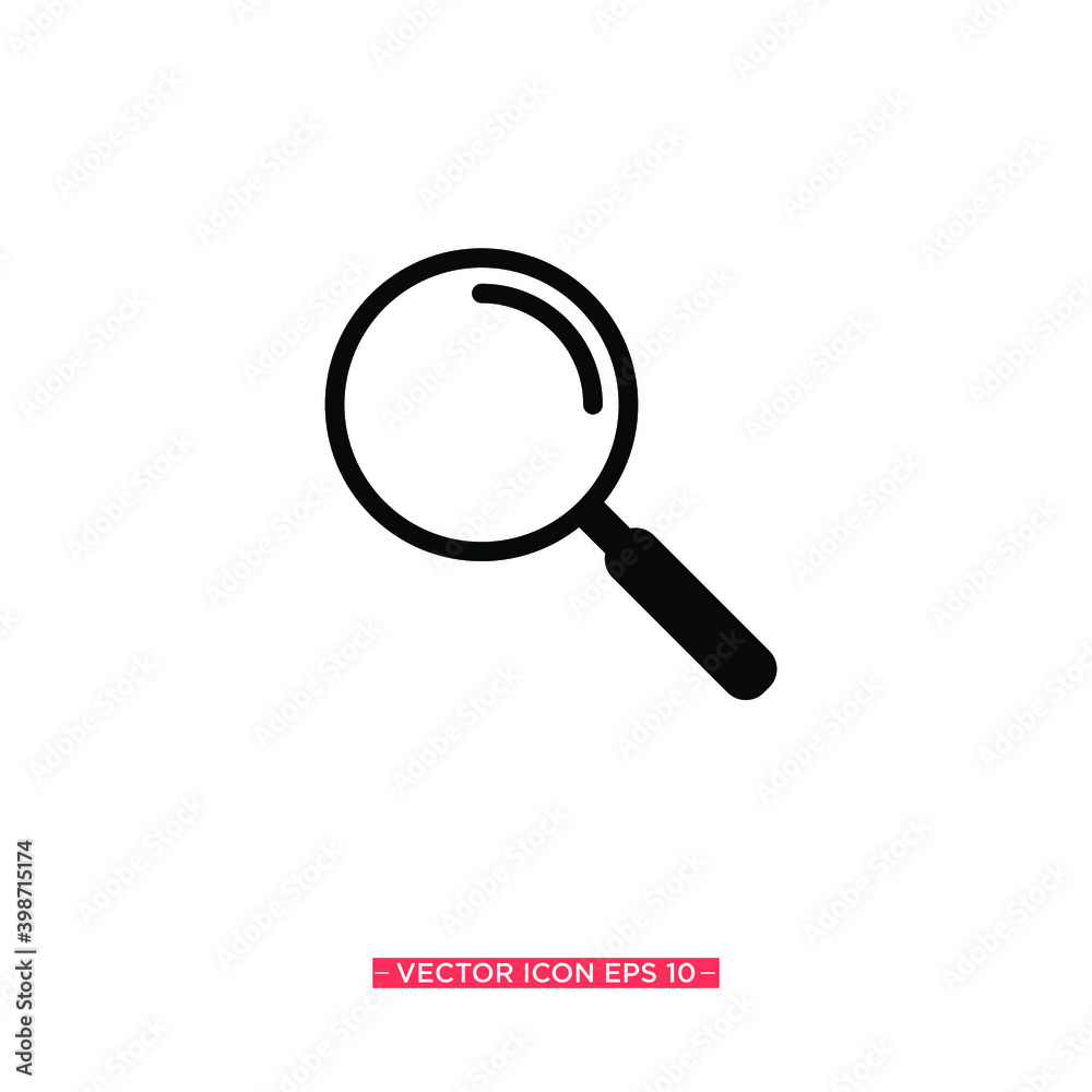 Magnifier Simple Icon Vector Illustration Magnifier Simple Icon Vector Illustration
