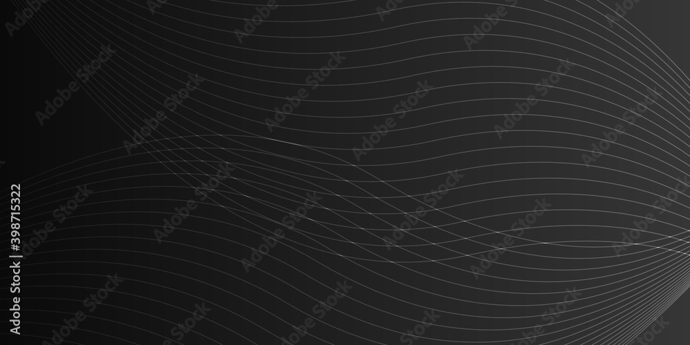 Black abstract wave lines background with dark concept. Vector Illustration. Black abstract wave lines background with dark concept. Vector Illustration.