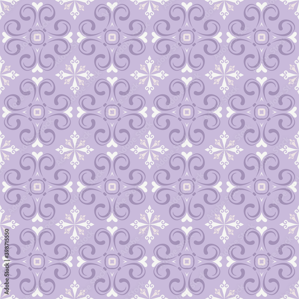 Christmas background pattern. Stylish ornament on a purple background. Seamless wallpaper texture. Vector illustration Christmas background pattern. Stylish ornament on a purple background. Seamless wallpaper texture. Vector illustration