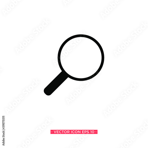 Magnifier Simple Icon Vector Illustration