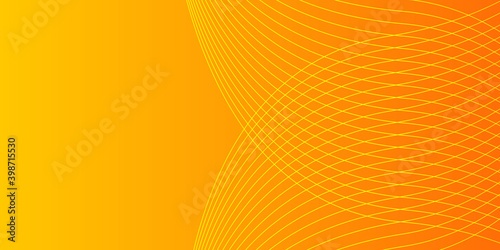 Abstract colorful orange curve line background