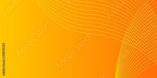 Abstract colorful orange curve line background