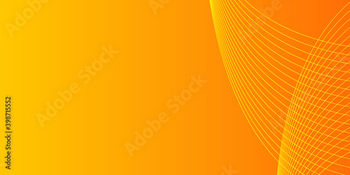 Abstract colorful orange curve line background