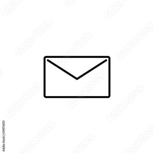 Mail Simple Icon  Vector Illustration
