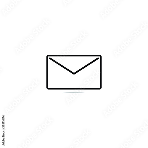 Mail Simple Icon  Vector Illustration