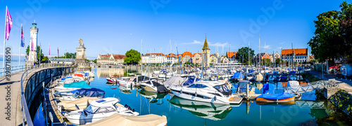 famous harbor of Lindau am Bodensee photo