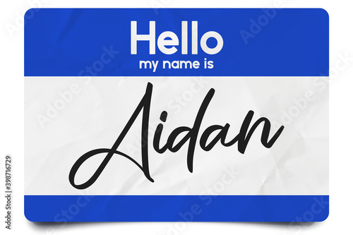 Hello my name is Aidan photo