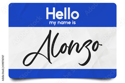 Hello my name is Alonzo photo