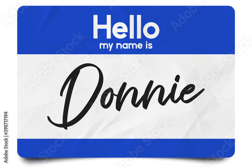 Hello my name is Donnie photo