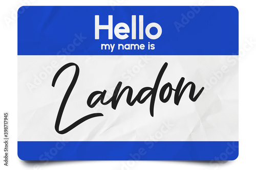 Hello my name is Landon photo