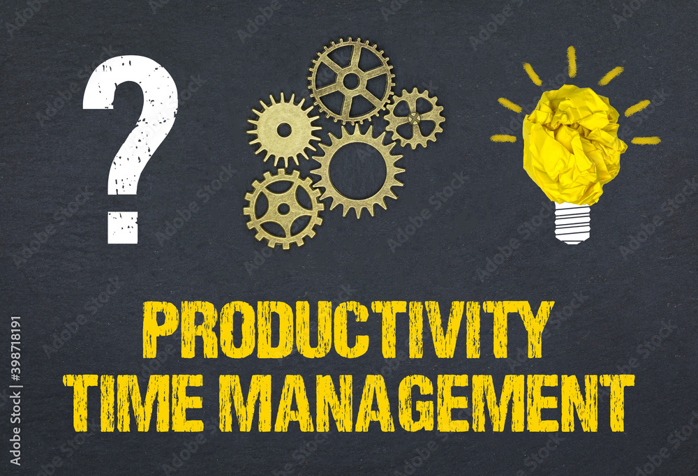 Obraz premium Productivity Time Management 