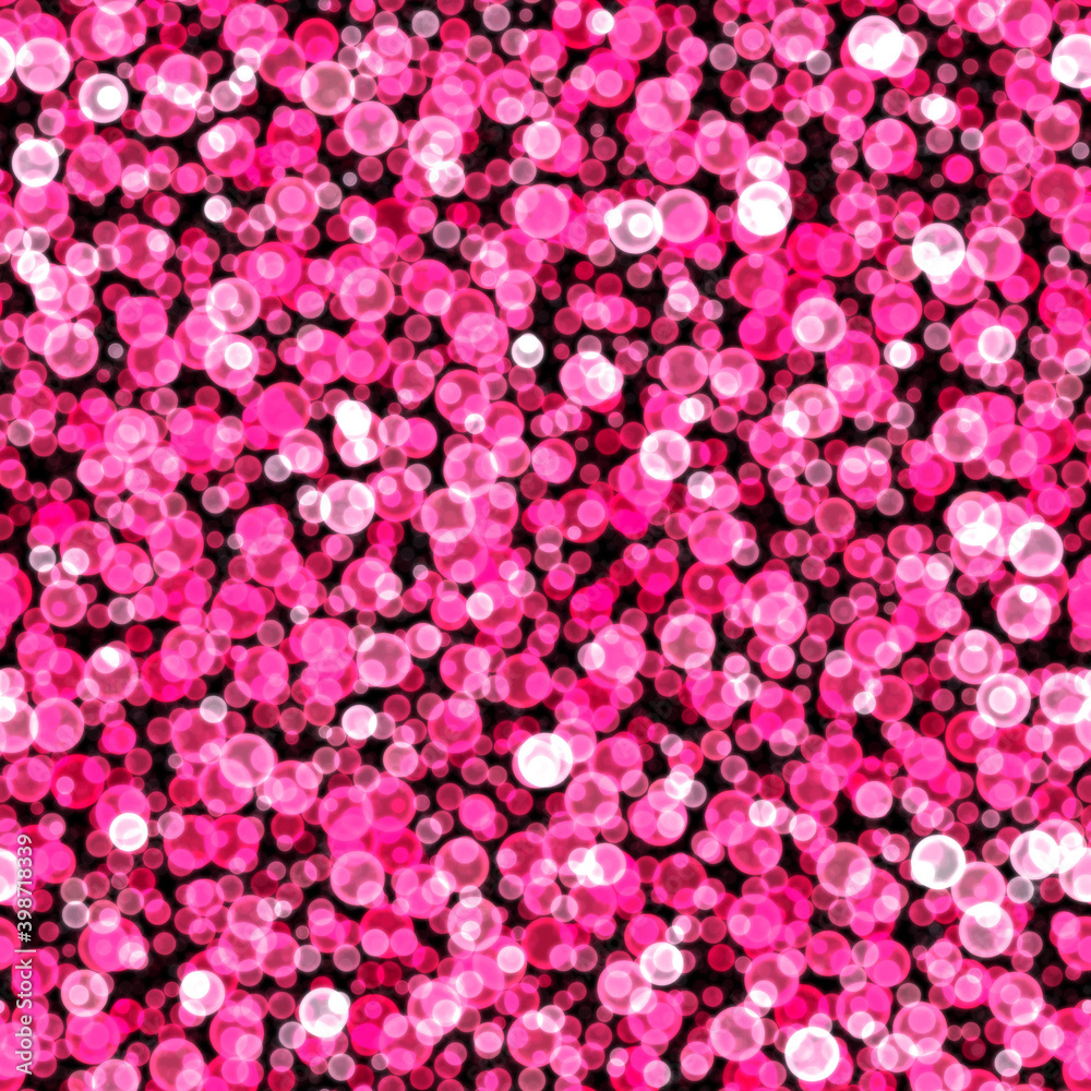 Plakat Pink bokeh. Holiday pattern. Wrapping or wallpaper. Seamless texture or background.