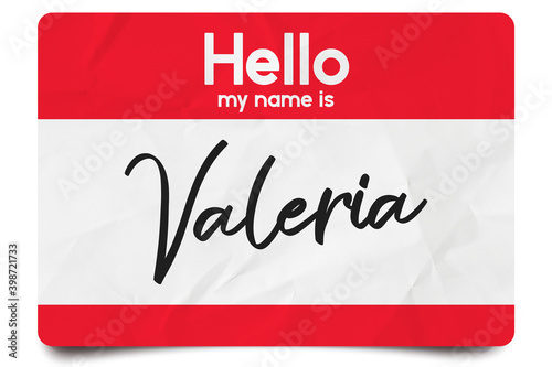 Hello my name is Valeria photo