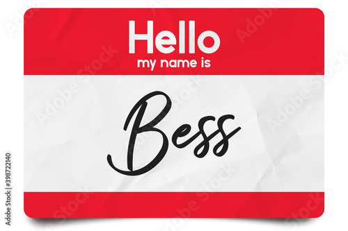 Hello my name is Bess photo