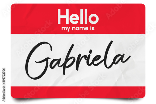 Hello my name is Gabriela photo