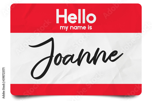 Hello my name is Joanne photo