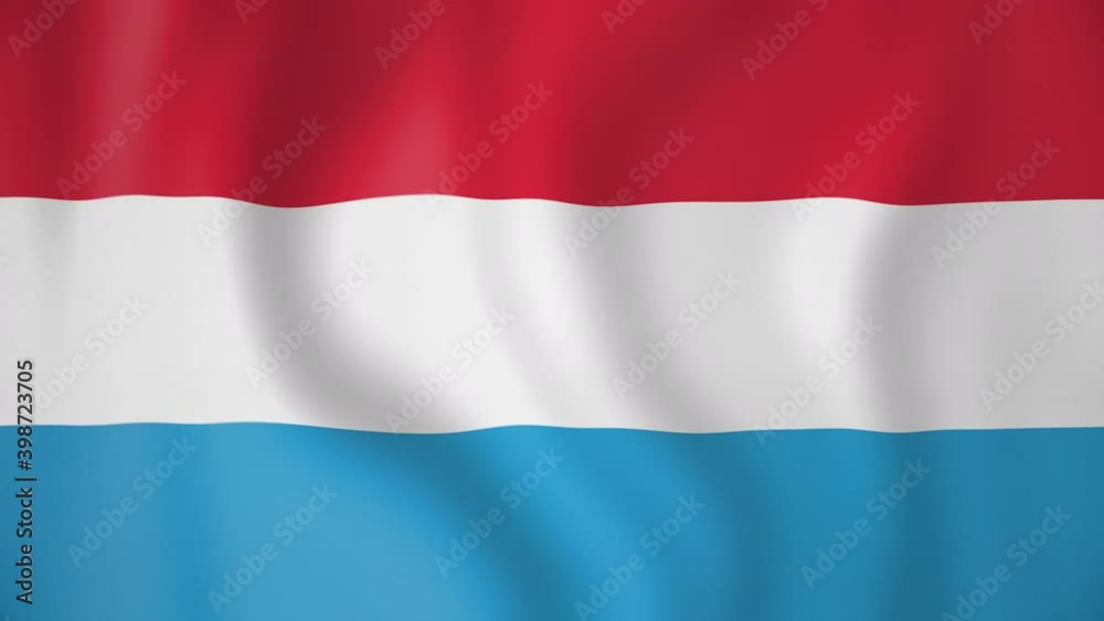 Luxembourg animated flag. Seamless loop. 4K Luxembourg animated flag. Seamless loop. 4K
