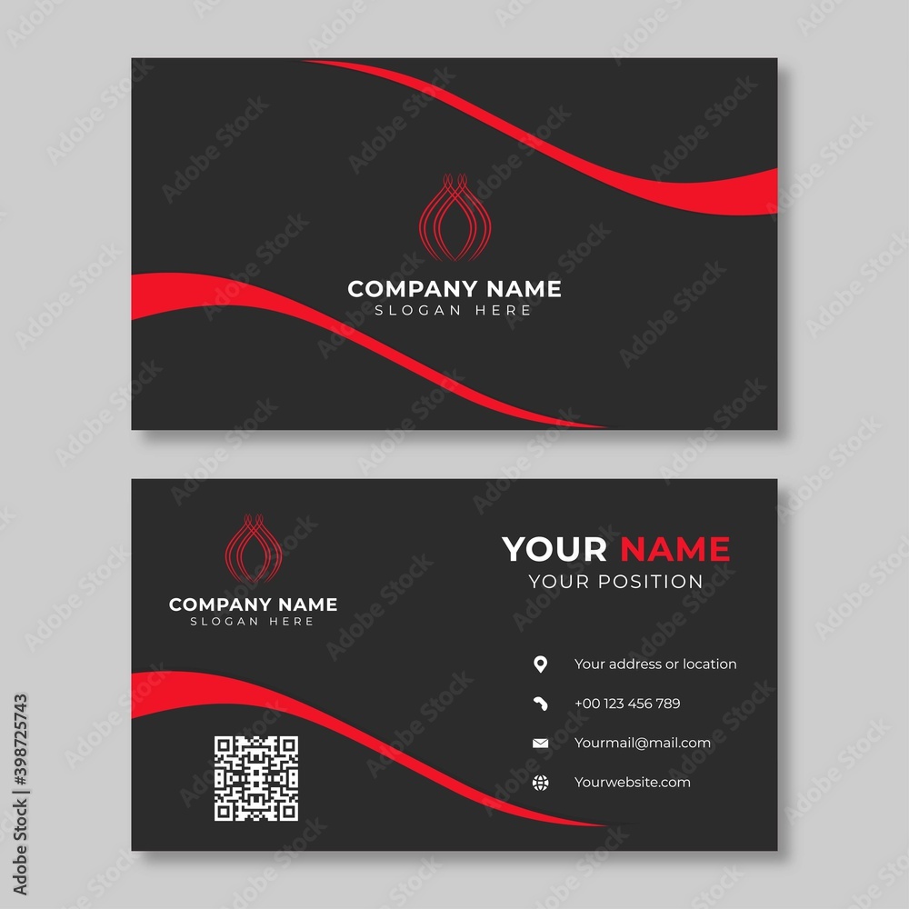 Fototapeta premium creative business card vector design