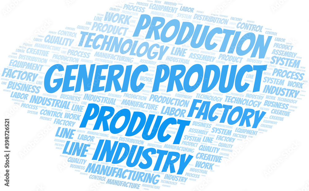 Generic Product word cloud create with text only. Generic Product word cloud create with text only.