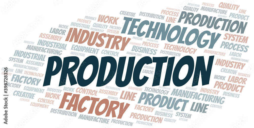 Production word cloud create with text only. Production word cloud create with text only.