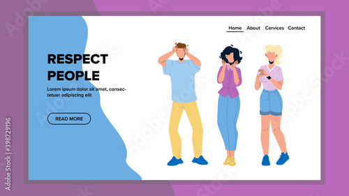 People Respect And Rewarding Performance Vector illustration