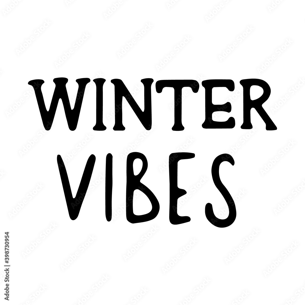 Hand drawn Christmas Lettering. lettering winter vibes. Lettering for Happy holidays greeting card Hand drawn Christmas Lettering. lettering winter vibes. Lettering for Happy holidays greeting card