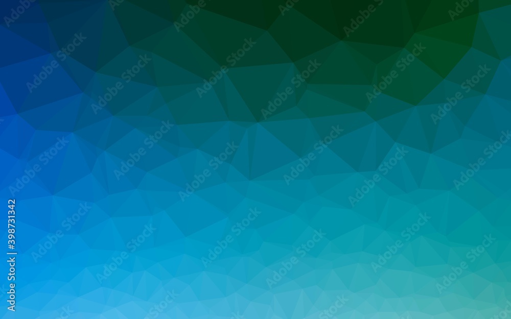 Light Blue, Green vector abstract mosaic pattern. Modern geometrical abstract illustration with gradient. Polygonal design for your web site. Light Blue, Green vector abstract mosaic pattern. Modern geometrical abstract illustration with gradient. Polygonal design for your web site.