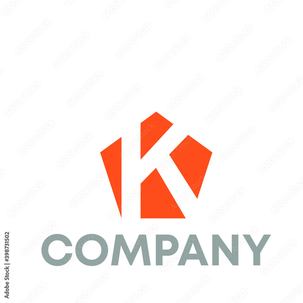 Obraz premium letter K logo